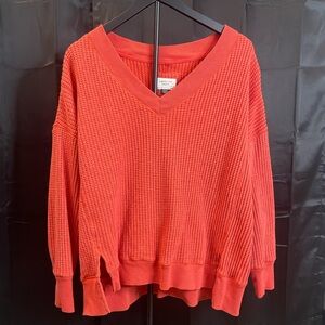 American Eagle Outfitters V-Neck Oversized Sweater